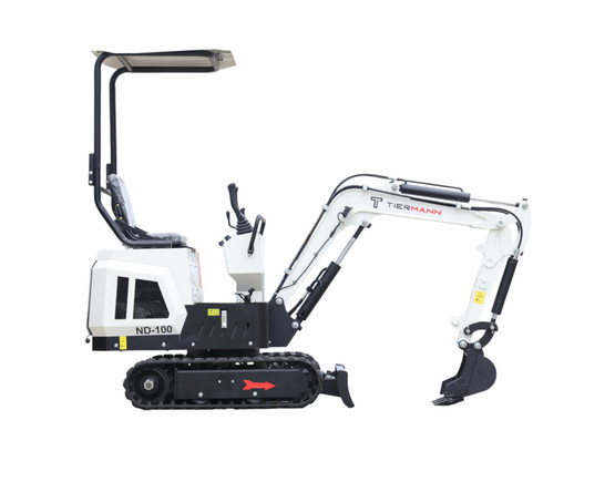 Tiermann ND-100 1.0t minikaivinkone kolmella kauhalla