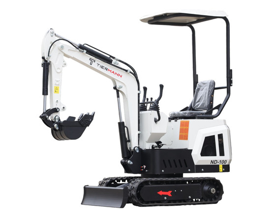 Tiermann ND-100 1.0t minikaivinkone kolmella kauhalla