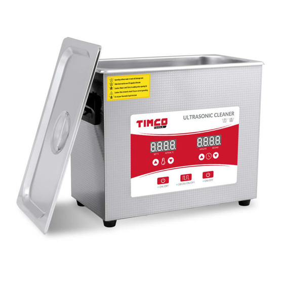 Ultraäänipesuri 6,5L Timco INOX (myös teollisuuskäyttöön)