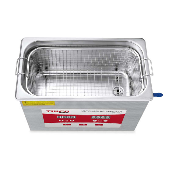 Ultraäänipesuri 6,5L Timco INOX (myös teollisuuskäyttöön)