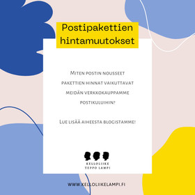 Postipakettien hintamuutokset