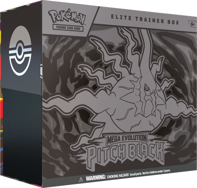 Pokémon TCG: ME5 Pitch Black - Elite trainer box (julkaisupäivä 17.7.2026)