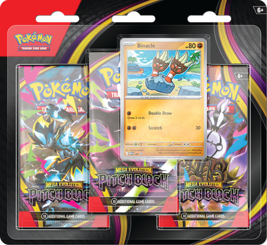Pokémon TCG: ME5 Pitch Black - 3-pack Checklane Blister (julkaisupäivä 17.7.2026)