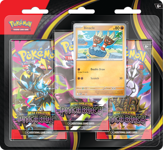 Pokémon TCG: ME5 Pitch Black - 3-pack Checklane Blister (julkaisupäivä 17.7.2026)
