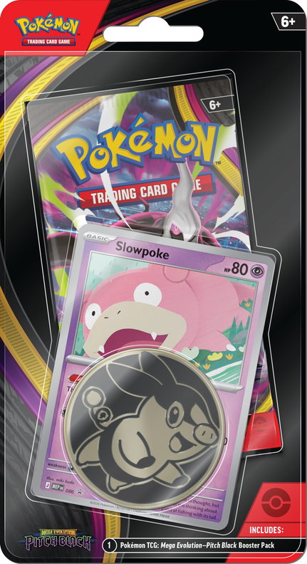 Pokémon TCG: ME5 Pitch Black - Checklane Blister Slowpoke (julkaisupäivä 17.7.2026)