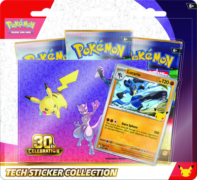 Pokémon TCG: 30th Celebration - Tech sticker collection Lucario (julkaisupäivä 16.9.2026)