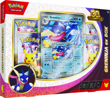 Pokémon TCG: 30th Celebration - Greninja Ex box (julkaisupäivä 16.9.2026)