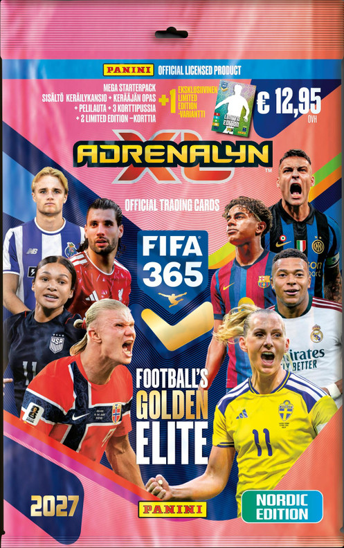 Panini Adrenalyn XL FIFA 365 2026-27 Aloituspakkaus
