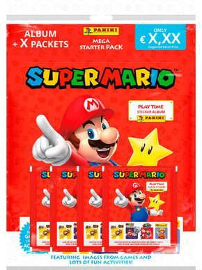 Panini Super Mario It's me Mario tarrat - aloituspakkaus