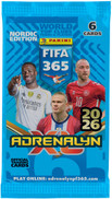 Panini Adrenalyn XL FIFA 365 Nordic Edition 2026 booster boksi (50 pussia) 