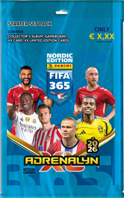 Panini Adrenalyn XL FIFA 365 Nordic Edition 2026 Starter pack