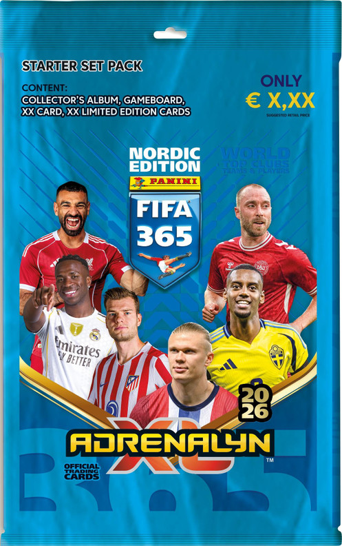 Panini Adrenalyn XL FIFA 365 Nordic Edition 2026 Starter pack