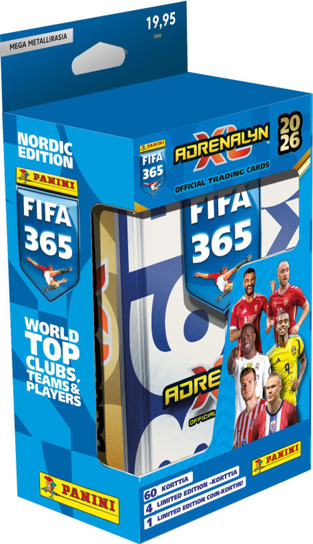 Panini Adrenalyn XL FIFA 365 Nordic Edition 2026 Mega Tin
