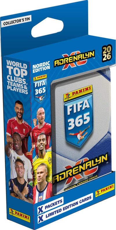 Panini Adrenalyn XL FIFA 365 Nordic Edition 2026 Pocket Tin