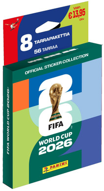 Panini FIFA World Cup 2026 Stickers - 8 tarrapaketin laatikko