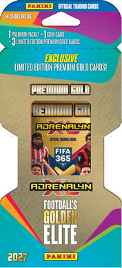 Panini Adrenalyn XL FIFA 365 2026-27 Premium gold booster