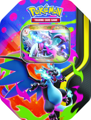 Pokémon TCG: Poke Tin Spring tin 2026 - Mega Charizard X (julkaisupäivä 20.2.2026)
