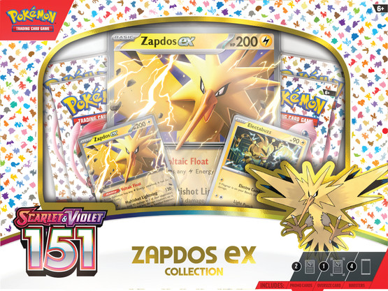 Pokémon TCG: Scarlet & Violet 3.5 151 - Zapdos ex box