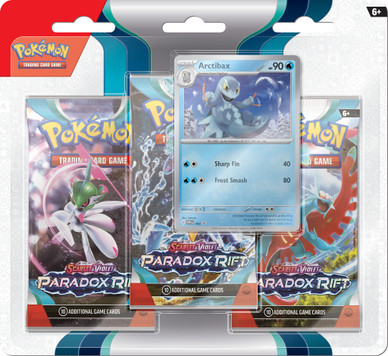 Pokémon TCG: Scarlet & Violet 4 Paradox Rift - 3-Pack Checklane Blister Arctibax