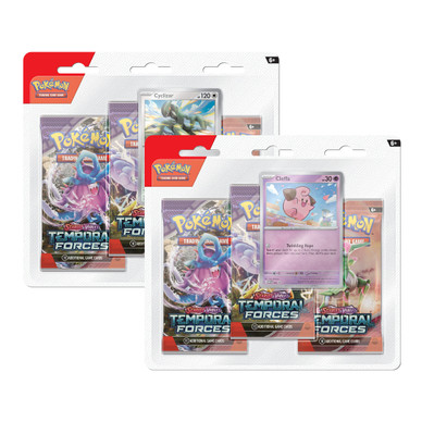 Pokémon TCG: Scarlet & Violet 5 Temporal Forces - 3-Pack Checklane Blister KOMBO
