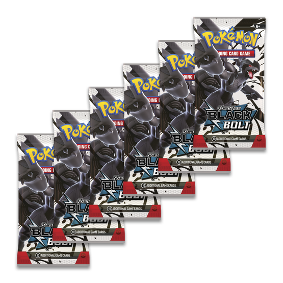 Pokémon TCG: Scarlet & Violet 10.5 Black bolt - Booster bundle (julkaisupäivä 22.8.2025)