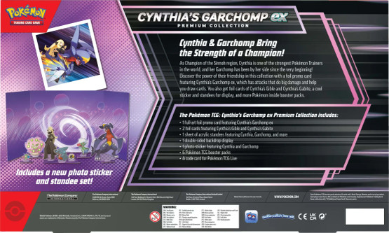 Pokémon TCG: Cynthia's Garchomp ex Premium Collection (julkaisupäivä syyskuu)