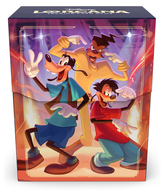 Disney Lorcana: Fabled Deck box - Goofy, Max & Powerline (julkaisupäivä 29.8.2025)