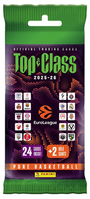 Panini: Top class Euroleague 2025-26 - Fat pack (26 korttia)