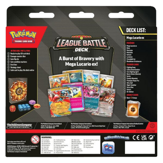 Pokémon TCG: Mega Lucario ex battle deck