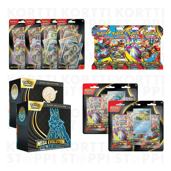 Pokémon TCG: Mega Evolution - Collector's Mix (julkaisupäivä 26.9.2025)