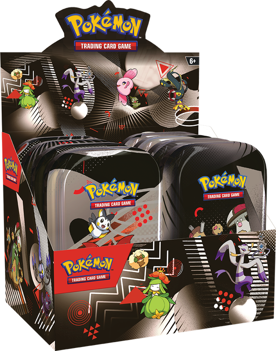 Pokémon TCG: Scarlet & Violet 10.5 Black bolt & White flare - Mini tins display (julkaisupäivä 18.7.2025)