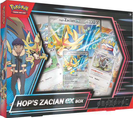 Pokémon TCG: Hop's Zacian Ex Box (julkaisupäivä huhtikuu)