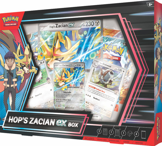 Pokémon TCG: Hop's Zacian Ex Box (julkaisupäivä huhtikuu)