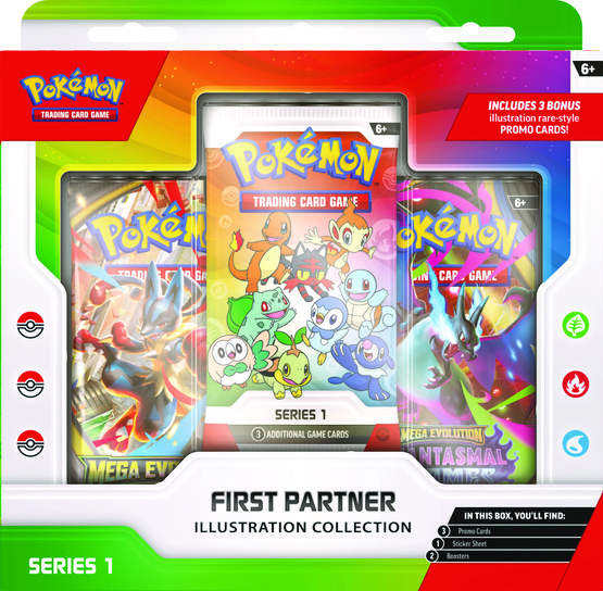 Pokémon TCG: First partner collection box series 1 (julkaisupäivä 20.3.2026)