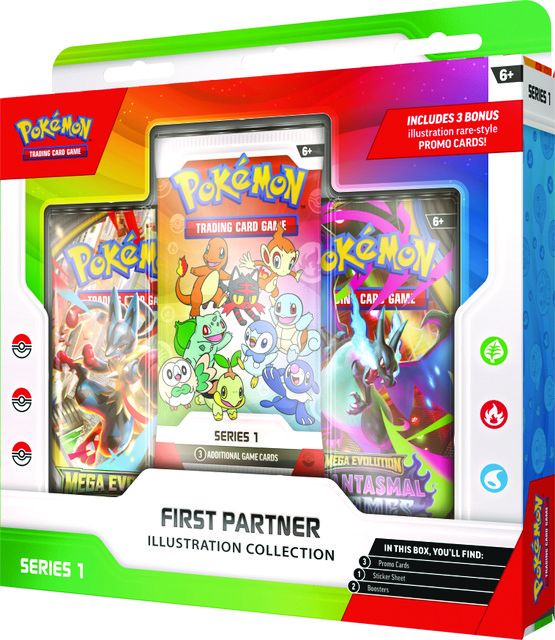 Pokémon TCG: First partner collection box series 1 (julkaisupäivä 20.3.2026)