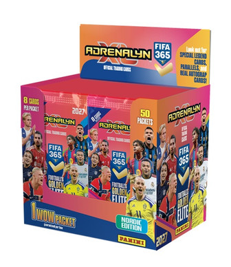 Panini Adrenalyn XL FIFA 365 2026-27 Booster boksi (50 pussia)
