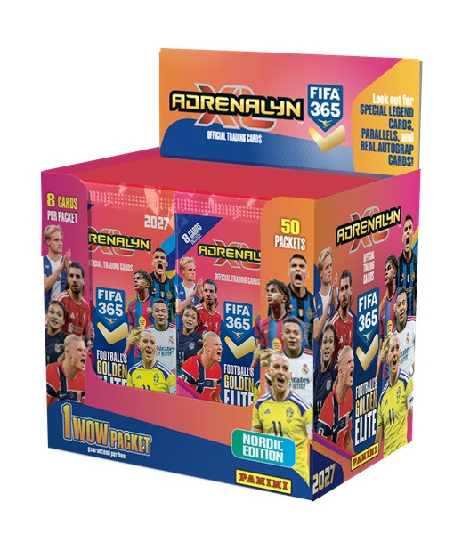Panini Adrenalyn XL FIFA 365 2026-27 Booster boksi (50 pussia)