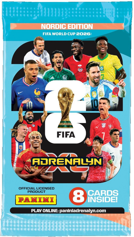 Panini Adrenalyn XL World cup 2026 Nordic Edition 2026 booster boksi