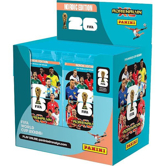 Panini Adrenalyn XL World cup 2026 Nordic Edition 2026 booster boksi