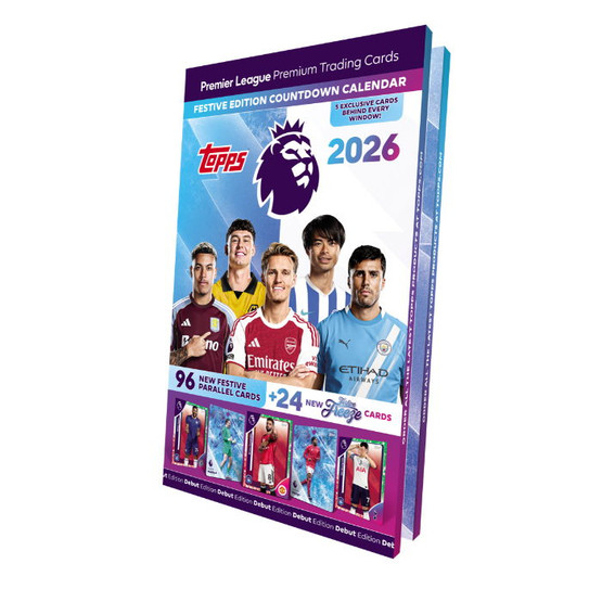 Topps Premier League 2025/26 Countdown calendar (joulukalenteri) 