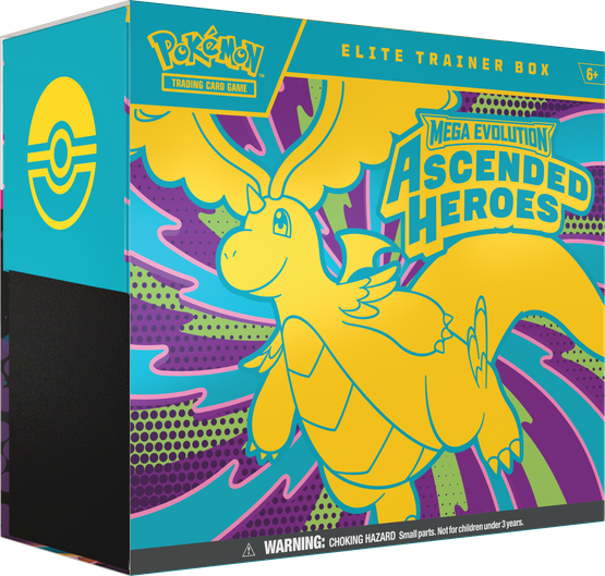 Pokémon TCG: Mega evolution 2.5 Ascended Heroes - Elite trainer box (julkaisupäivä 20.2.2026)