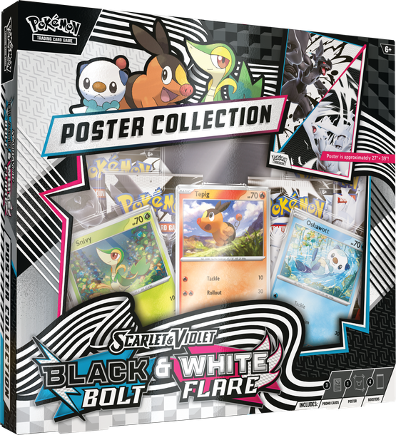 Pokémon TCG: Scarlet & Violet 10.5 Black bolt & White flare - Poster collection (julkaisupäivä 18.7.2025)