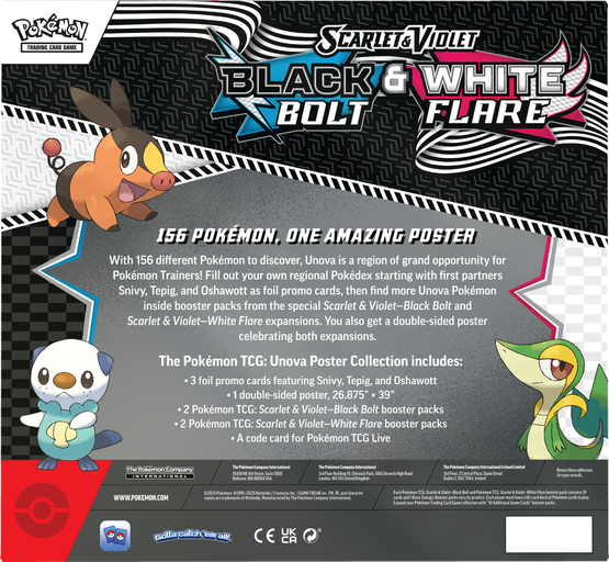 Pokémon TCG: Scarlet & Violet 10.5 Black bolt & White flare - Poster collection (julkaisupäivä 18.7.2025)