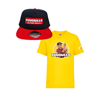 Ruudukko - T-paita + Snapback-lippis kombo, lasten