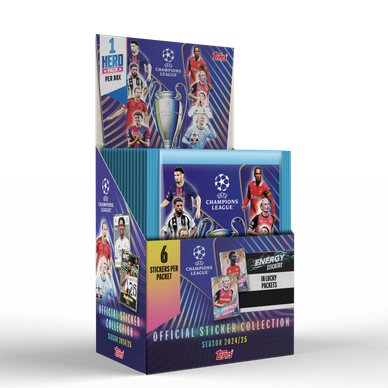 Topps Uefa Champions League Stickers 2024-25 Booster boksi (51 pussia)