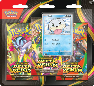 Pokémon TCG: ME6 Delta Reign - 3-pack Checklane Blister Seel (julkaisupäivä 6.11.2026)
