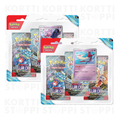Pokémon TCG: Scarlet & Violet 7 Stellar Crown - 3-Pack Checklane Blister KOMBO