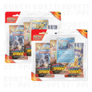Pokémon TCG: Scarlet & Violet 8 Surging Sparks - 3-Pack Checklane Blister KOMBO