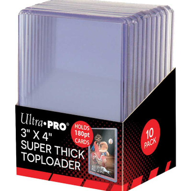 Ultra Pro: Super thick Toploader 180PT (10 kpl) 