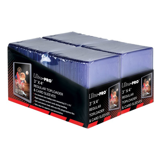 Ultra Pro: Regular Toploaders (200 kpl) + Soft Sleeves (200 kpl)